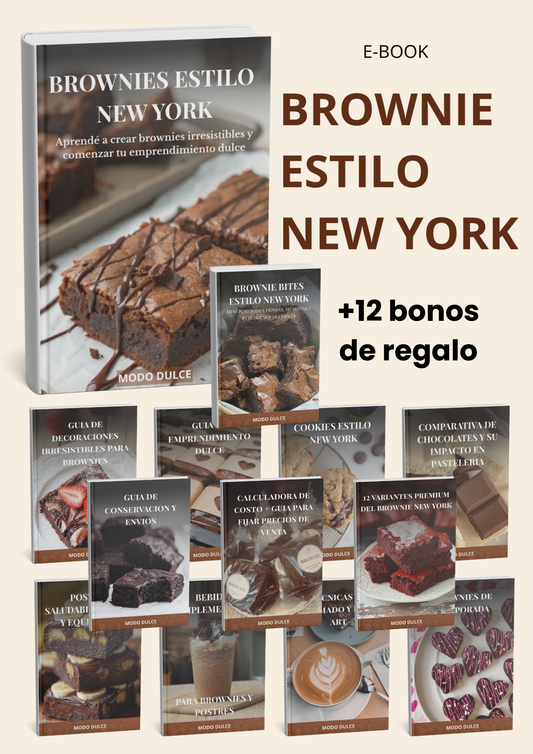 Brownie estilo New York + 12 BONOS DE REGALO!